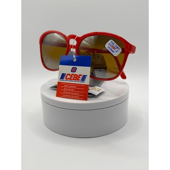 NWT Vintage Cebe Sport Sunglasses | Model 1967G | Red with Mirror Made in France - Picture 4 of 10